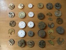Job Lot of Vintage Pocket Watch Spares (Admiral, H.E. Peck, H. Samuel, Rival etc