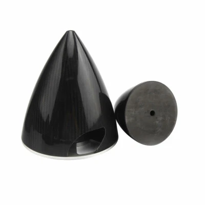 1piece 3"/76mm Carbon Fiber Spinner Black For RC Airplane 2 Blade - Image 1 of 4