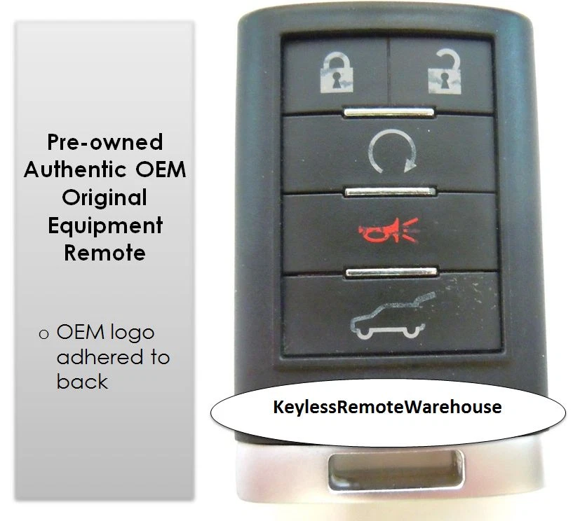 OEM EXT CTS STS DTS keyless entry remote smart key clicker smartkey starter # 2 - Image 1 of 2