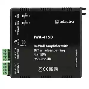 Adastra IWA415B 4x15W In-Wall Stereo Amplifier with Bluetooth - Picture 1 of 1