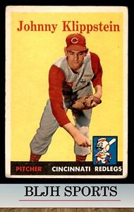 1958 Topps #242 Johnny Klippstein Cincinnati Redlegs (see pics)