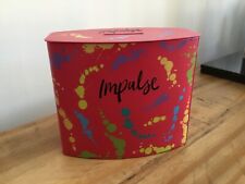 Impulse Pink with paint splashes effect money box metal tin keepsake collector