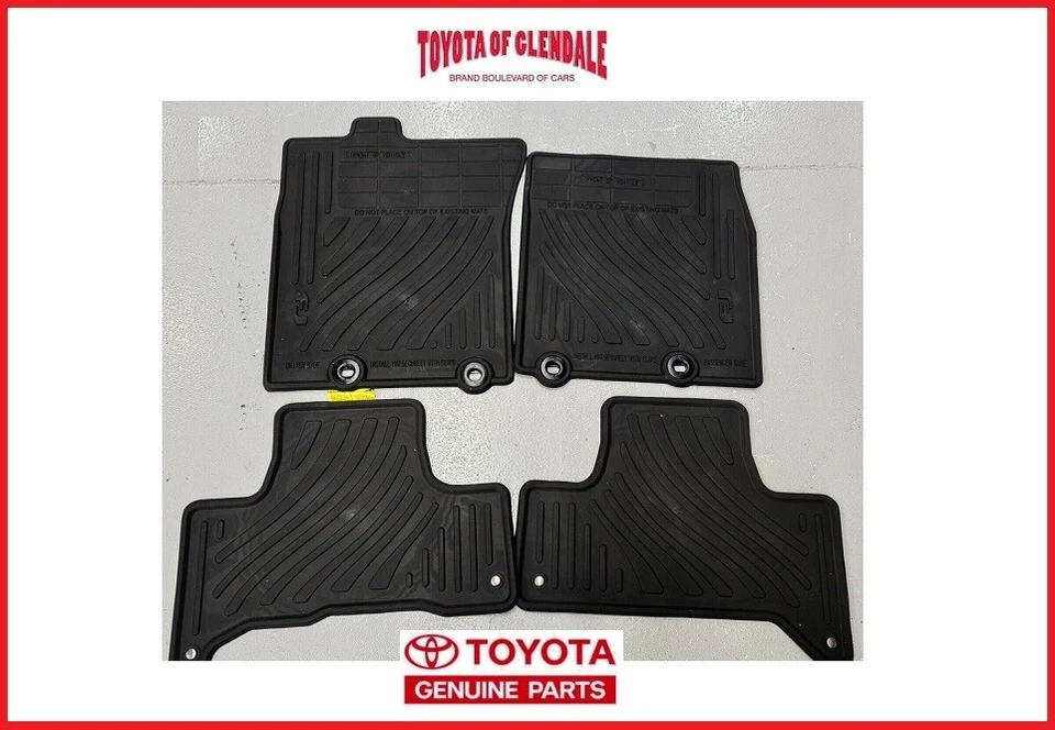 2011-2014 TOYOTA FJ CRUISER ALL WEATHER/RUBBER FLOOR MATS GENUINE PT206-35110-21 - Image 1 of 1
