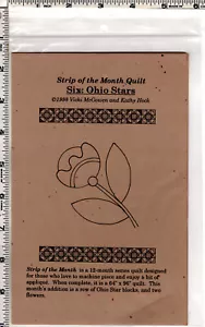 Strip of the Month Quilt ©1998 Quakertown Quilts Pattern SIX: OHIO STARS - Picture 1 of 5