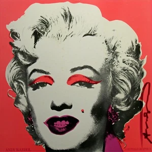 NEW Andy Warhol Marilyn Munroe Collection Art Poster Print Wall Art Canvas Pink - Picture 1 of 4