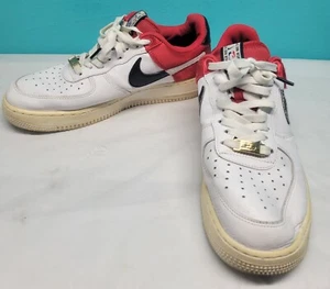 Nike Air Force 1 07' NBA University Red/White-Black BQ4420-600 Sz 8.5 2019 - Picture 1 of 16