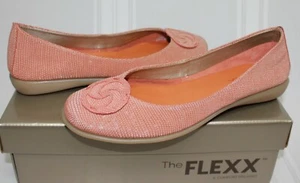The FLEXX Bon Bon Mango Ariel Ballet Flats Orange leather New With Box - Picture 1 of 5