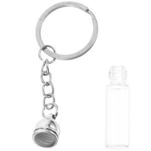Schlüsselanhänger Glasflasche Mutter Papa ästhetisch süß Keychains für Rucksäcke - Bild 1 von 12