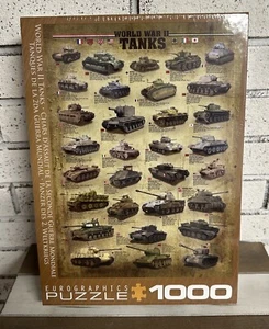 Jigsaw Puzzle 1000 Piece Eurographics World War II Tanks 6000-0388 - Picture 1 of 5