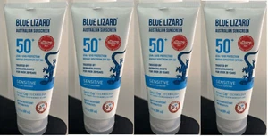 4x Blue Lizard Sensitive LSF 50+ Mineralische Sonnenschutzlotion, je 3 flüssige Unzen Verwendbar bis 01/26 - Bild 1 von 2