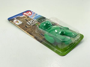 TY Beanie Baby Teenie Babies McDonalds 1999 Erin Green Irish Clover Bear -Sealed - Picture 1 of 5