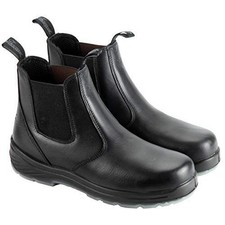 Thorogood Men's 6" Quick Release Station Safety Toe Boot Black with Translucent