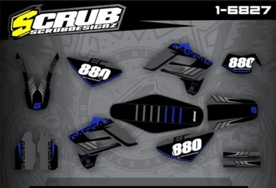 GasGas Grafik + Sitzbezug EC 2003 2004 2005 2006 Aufkleber Dekor SCRUB - Bild 1 von 4