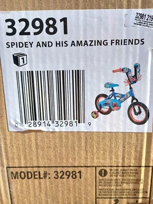 Bicicleta para niños Huffy Marvel Spider-Man 12" Spidey and His Amazing Friends 3-5 años Foto 1 de 4