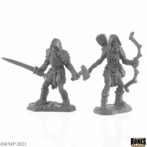 Reaper Bones Black: Rune Wight Hunters (2) New - Picture 1 of 1