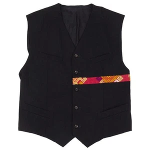 COMME des GARCONS HOMME PLUS Taping Wool Gaba Vest Size M(K-156857) - Picture 1 of 12
