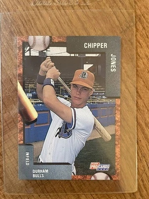 1992 Fleer ProCards CHIPPER JONES Durham Bulls Minor league Rare MINT - Image 1 of 2