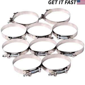 Abrazadera de manguera de silicona de admisión turbo de 1-1/2" de 10 X 1,5" de acero inoxidable - Imagen 1 de 4