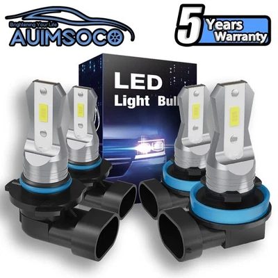 Kit de 4 bombillas LED brillantes para Toyota Prius C 2012-2014 Combo 9005 H11 Foto 1 de 4