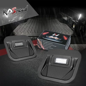 White LED Bed Tailgate Step Lights for Silverado Sierra 1500-3500 HD 2019-2024 - Picture 1 of 6
