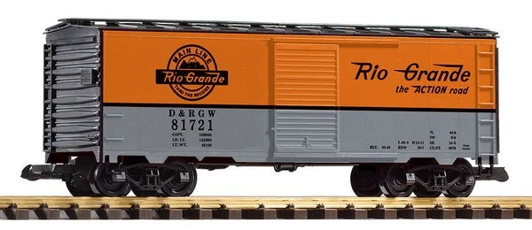 Piko 38809 G Scale D&RGW Steel Boxcar 81721 - Image 1 of 1