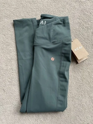 Acai Encompass Leggings 7/8 Laurel Green  Women's Size 8 Activewear BNWT RRP £59 - Image 1 of 4