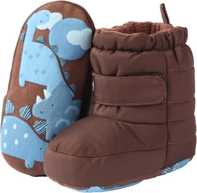 Baby мальчиков девочек ботинки младенца мокасины высоты верхний ботинок ребенка ясельного возраста нескользящий мягкий так - Изображение 1 из 4