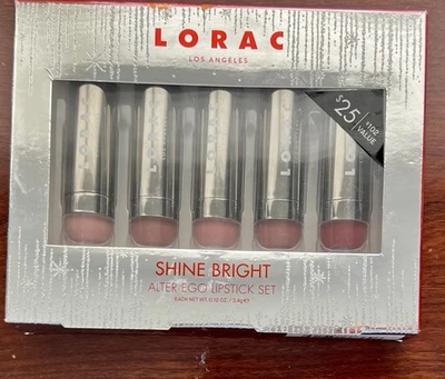 Lápiz labial LORAC Shine Bright Alter Ego - 5 tonos, nuevo Foto 1 de 4