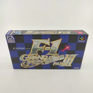 SNES -- F-1 GRAND PRIX PART 3 F1 III -- Race, Super Famicom. JAPAN Game NTSC-J - Picture 1 of 8