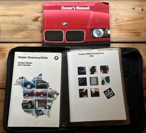 BMW E36 325i 1994 serie 3 sedán propietario libro manual de servicio folleto estuche fabricante de equipos originales - Imagen 1 de 10