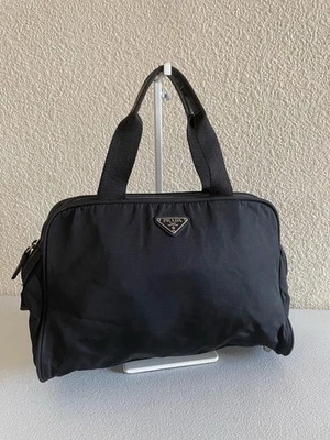 PRADA Nylon Satchel/Top Handle Bag Medium Black Leather/ Nylon - Image 1 of 4