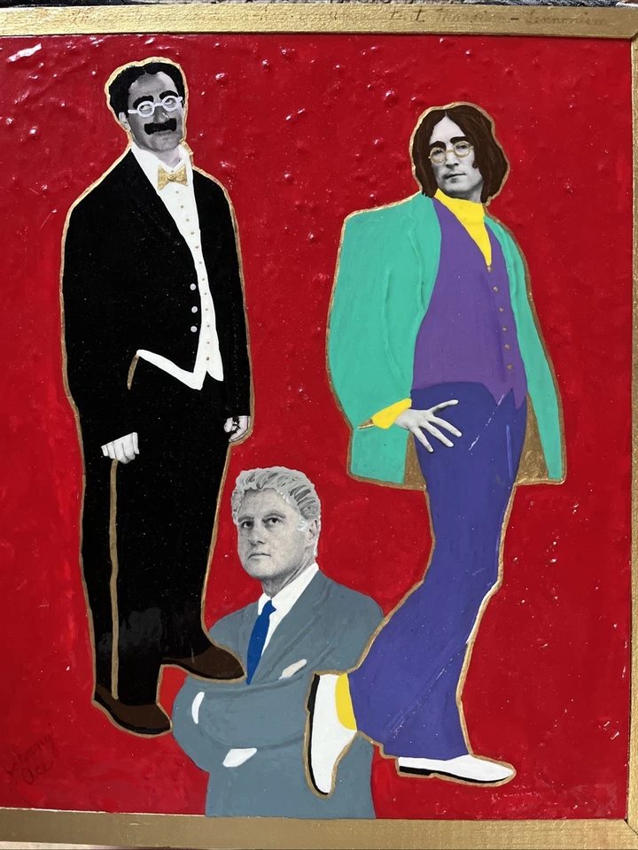 Rev Johnny Ace TABLERO CON ARTE Marxismo-Lennonismo DE COLECCIÓN 1997 Obra de Arte Firmada ÚNICA EN SU CLASE Foto 1 de 4