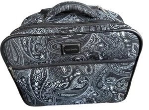 Vera Bradley Rolling Work Bag Carry On Luggage - Midnight Paisley NWOT - Picture 1 of 14