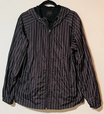 Vintage Re-Mastered By Cotton On Women’s Pin Striped Windbreaker Jacket Size Med - Image 1 of 4