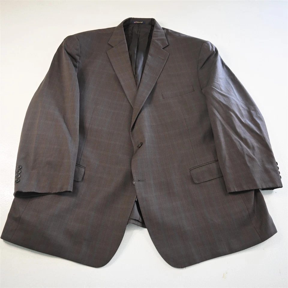 Hart Shaffner Marx 54R Marrón Ventana Lana EE. UU. Blazer Traje Chaqueta Abrigo Deportivo Foto 1 de 4