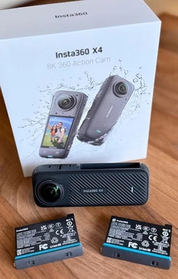 Insta360 X4 8K Video 360° Actioncam mit Linsenschutz Kamera - neuwertig OVP - Bild 1 von 4