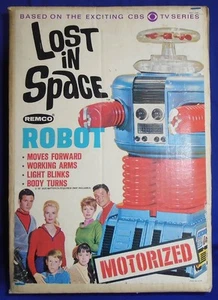 Rare original LOST IN SPACE Vintage 1966 Karton Remco Toy Robot Box no robot - Bild 1 von 8