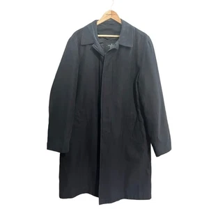 Gabardina London Fog negra para hombre talla 42R - Imagen 1 de 10