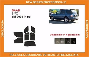 pellicola oscurante vetri pre tagliata Saab 9-7 x dal 2005 kit completo - Imagen 1 de 1