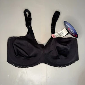 Playtex 7532 Full Figure Body Fusion Seamless Bras Unlined Underwire 36D Black - Picture 1 of 5