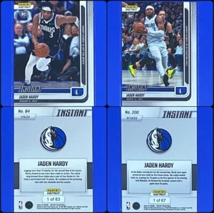 (2) 2022-23 Panini Instant Jaden Hardy ROOKIE CARDS SP Mavericks #84 & #200 RC - Picture 1 of 5