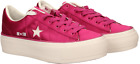 CONVERSE One Star Platform Ox 3 Cm. Sneakers woman TEXTILE VERY BERRY 560991C