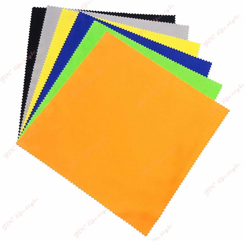 100 pcs High Quality Microfiber Cleaning Cloths for Lens Glasses TV Phone Screen - Image 1 of 4