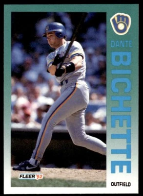 1992 Fleer Dante Bichette Milwaukee Brewers #173 - Image 1 of 2