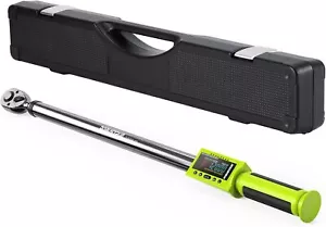 1/2" Digital Torque Wrench 12.5-250.8ft-lb/17-340Nm&±2% 500Data Memory&10 Preset - Picture 1 of 8