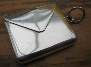 Edwardian Style Hallmarked Sterling Silver Envelope Stamp Case Box Holder - Picture 1 of 5