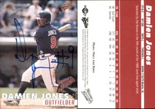 Damien Jones Signed 2000 Multi-Ad Macon Braves #NNO Card Auto AU