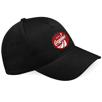 Enjoy Cocaine Kokain Coca Cola Schwarze Baseball Cap Baseballcap- K199 -SW - Bild 1 von 2
