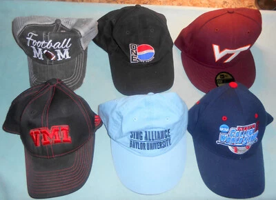Lote de 6 gorras universitarias vintage - VMI, Baylor, VT, 2004 College World Ser # 9 Foto 1 de 4