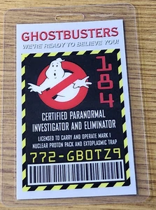 Insignia de identificación de Cazafantasmas - Investigador Paranormal Certificado Eliminador Cosplay utilería - Imagen 1 de 2